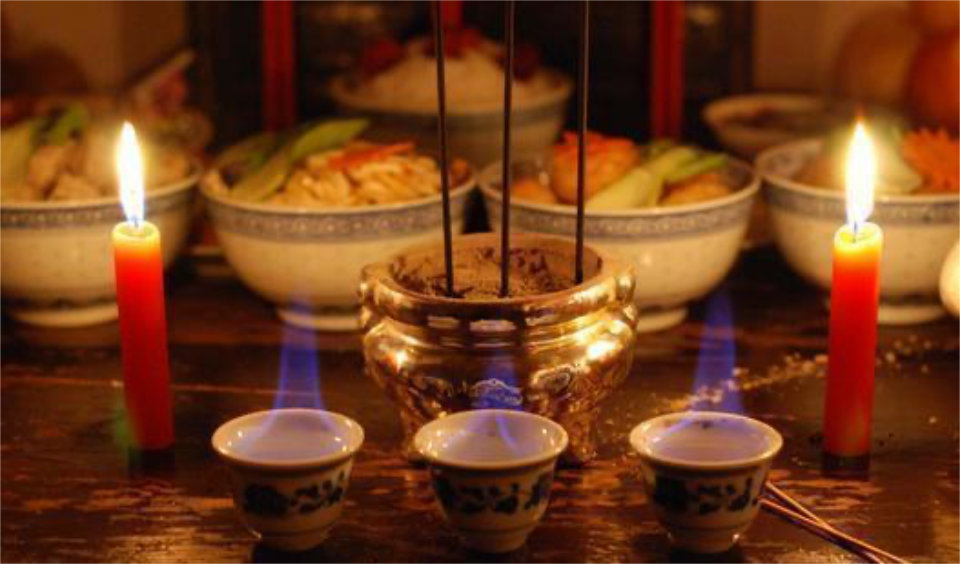 Chinese Praying Rituals to Gods and Ancestors