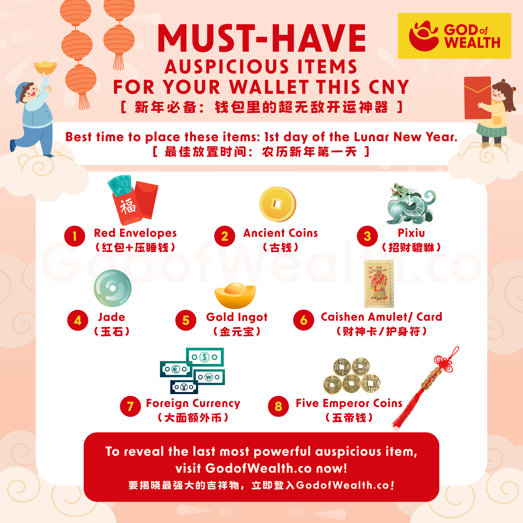 8 Powerful CNY Lucky Items to Put in Your Wallet